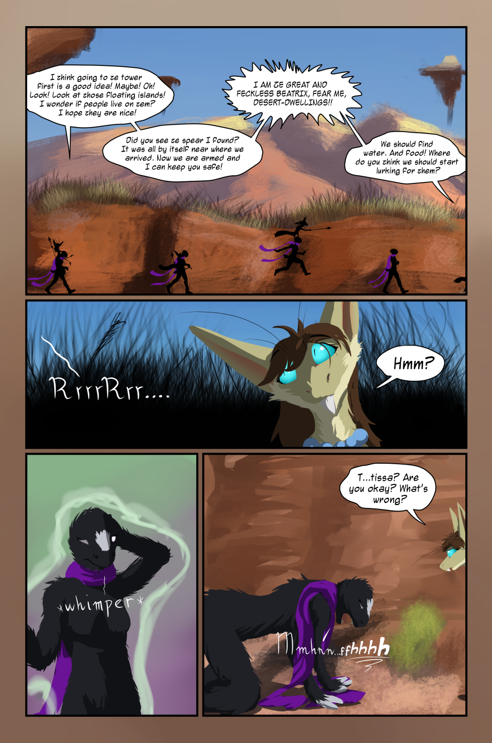 I really hope that nobody tries to use Beatrix's vocabulary as something to learn from; her word choices are always SO CLOSE to being correct, yet so, so far.