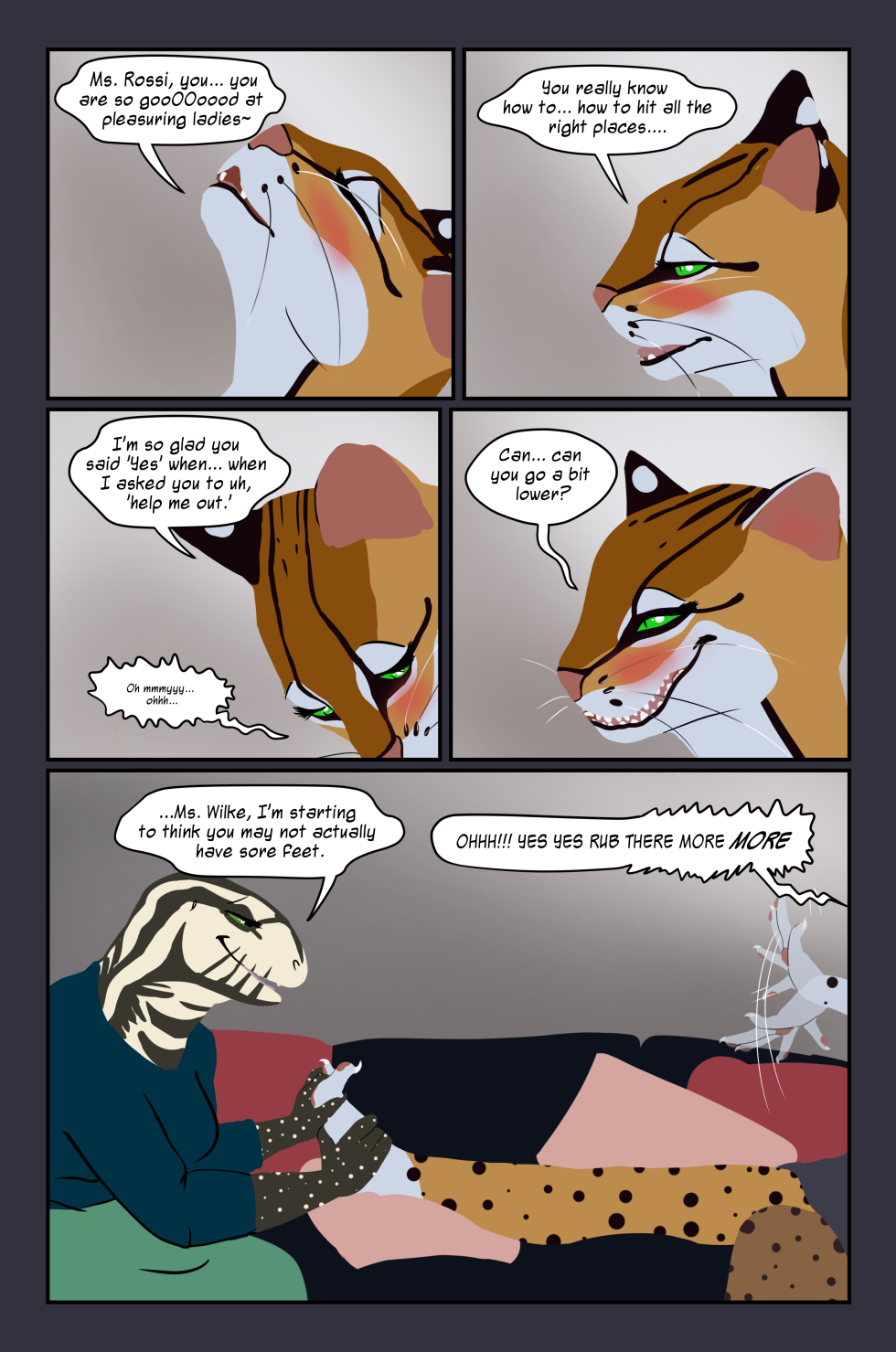 l-look it's just pure coincidence that every page featuring Ms. Wilke has involved her feet somehow UH JUST DON'T WORRY ABOUT IT l-look it's just pure coincidence that every page featuring Ms. Wilke has involved her feet somehow UH JUST DON'T WORRY ABOUT IT